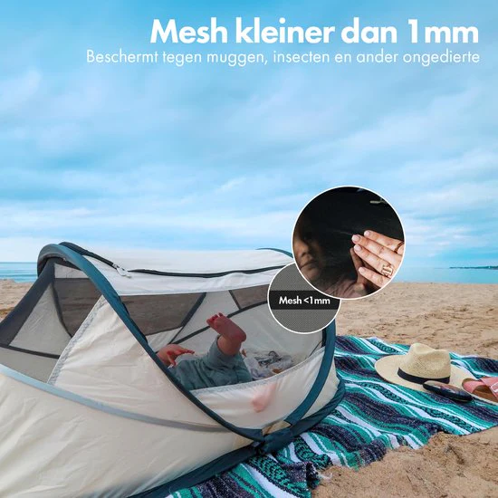 BabyBox baby tentje Campingbedje + matras - Cream - Image 8