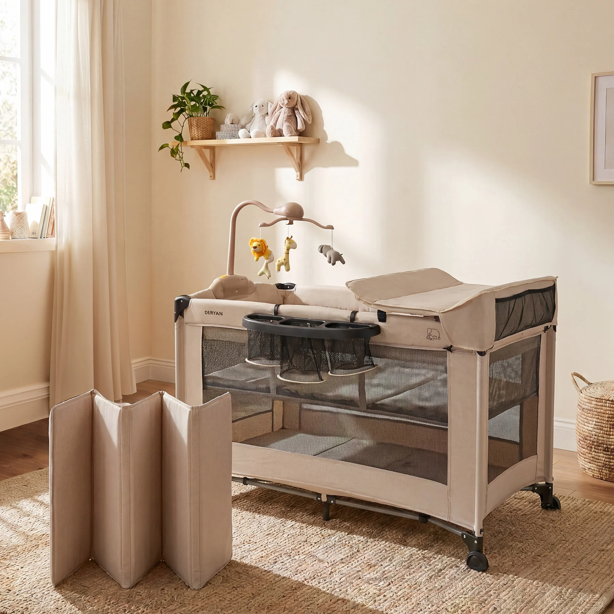 Believer Luxe Campingbed - Inclusief bodemverhoger - Nougat - Image 7