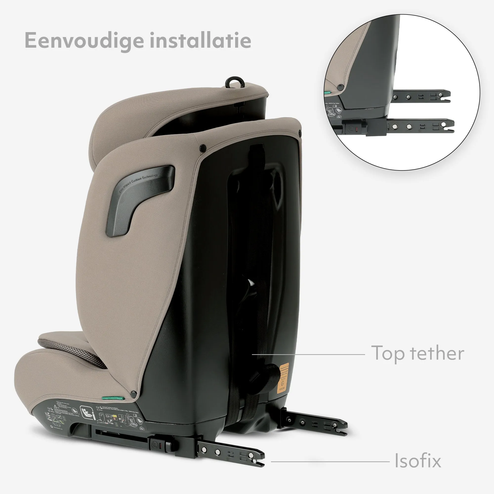 Carter Luxe i-Size/isofix Autostoel 76-150 cm - 9-36 kg - Truffle Nougat - Image 6