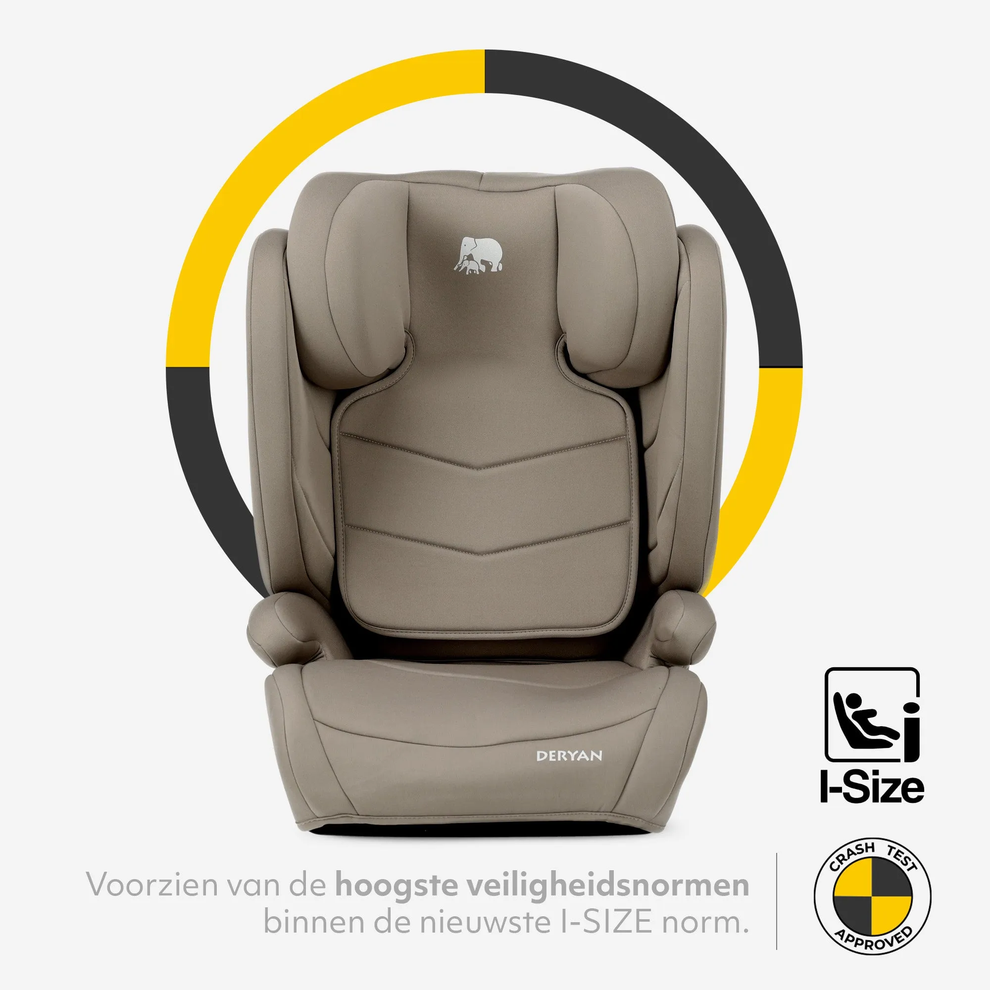 Charlie Luxe i-Size/isofix Autostoel Vanaf 3,5 jaar tot ca. 12 jaar - 100-150 cm - Truffle Nougat - Image 4