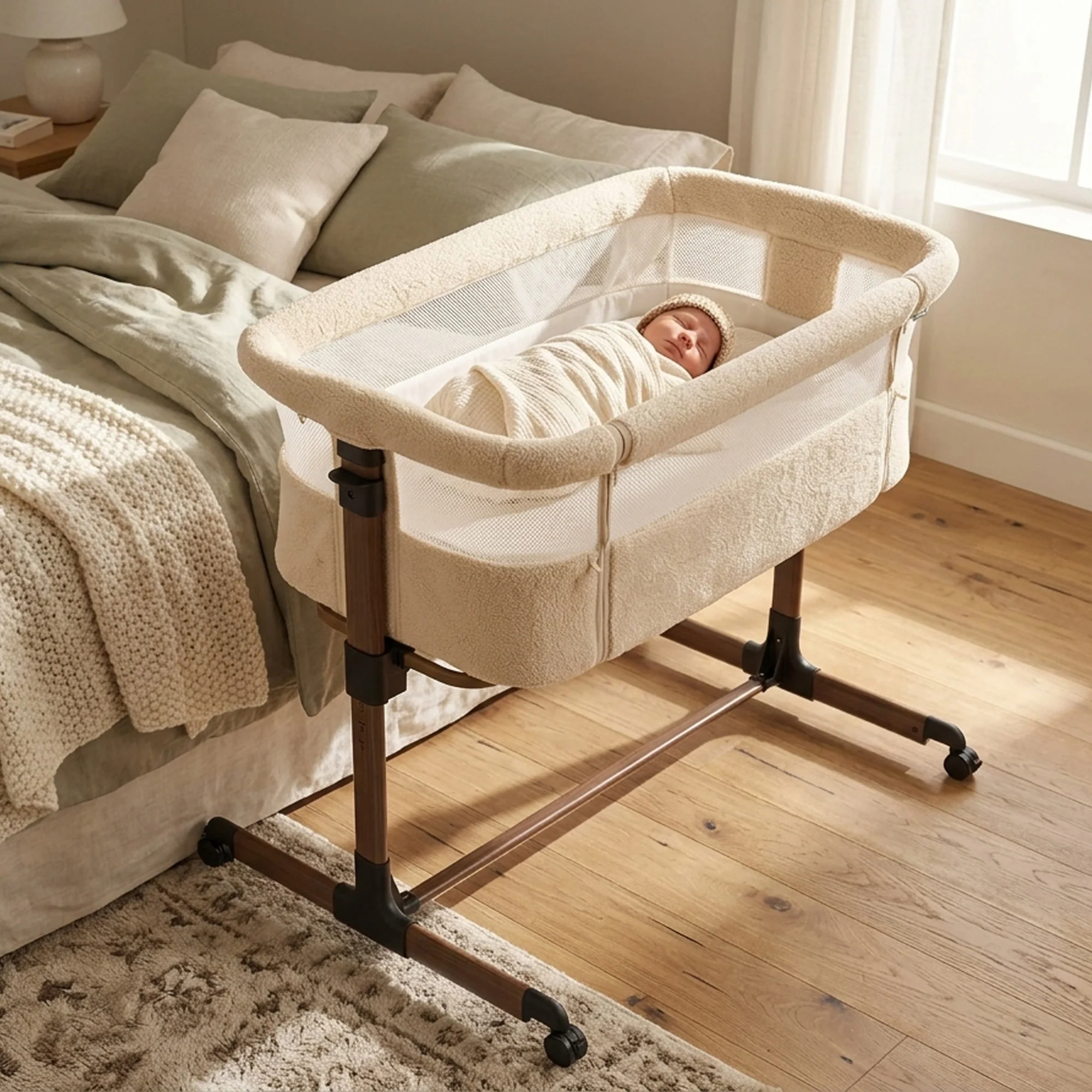 Co-Sleeper Snoozy Wieg - Teddy Nougat - Image 5