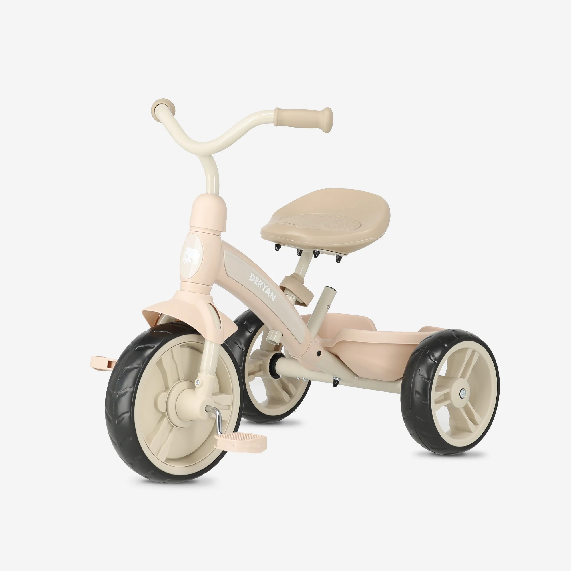 Driewieler met duwstang - Beige - Image 3