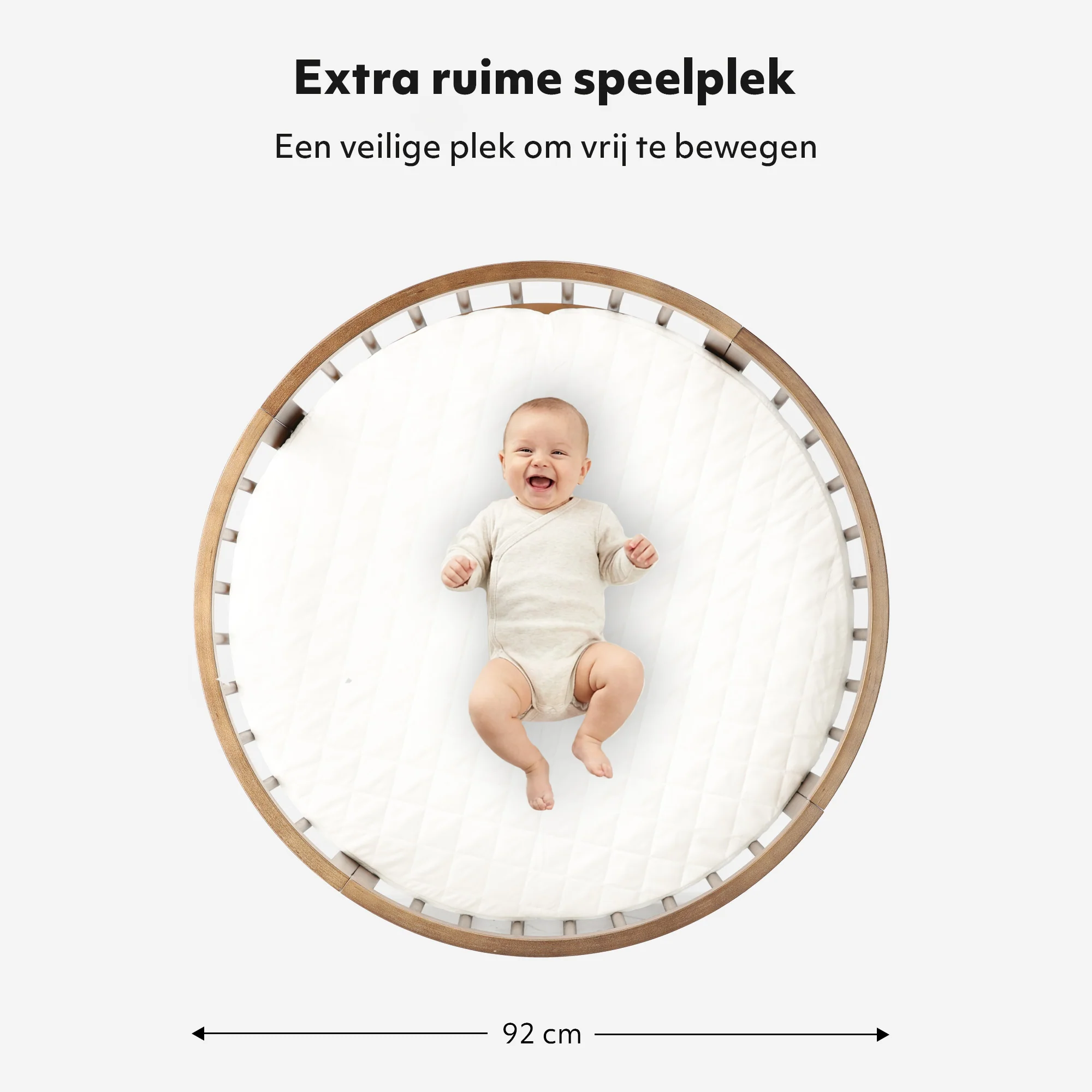 Willow Houten Ronde Box inclusief matras - Brown - Image 3